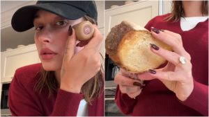 Hailey Bieber’s New TikTok Might ‘Make B-tches Mad’ but Her Chocolate-Cherry Manicure Looks Delicious