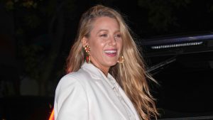 Blake Lively Held Space for ‘Defying Gravity’ in Towering Ruby Red Platforms