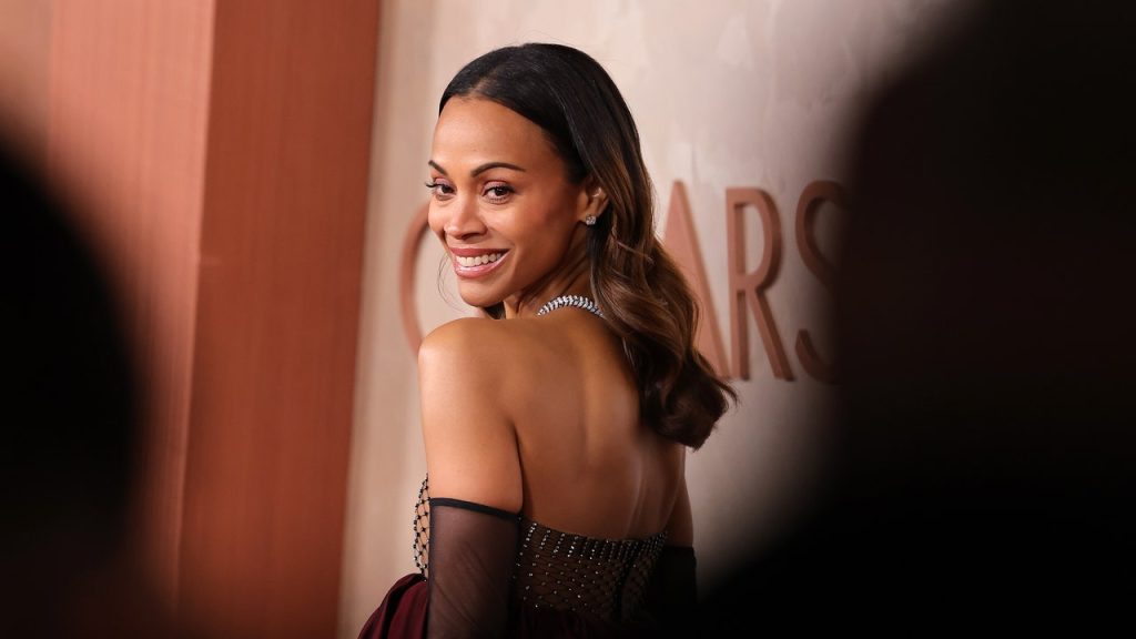Zoe Saldaña's Diamond Choker Necklace Almost Stole the Show at the 2025 Oscars