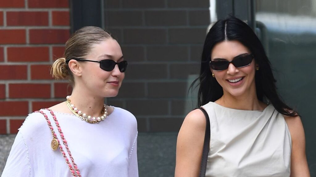 Gigi Hadid, Kendall Jenner, สไตล์, รองเท้าแฟลต, ซัมเมอร์, ตรงข้าม