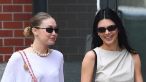 Gigi Hadid, Kendall Jenner, สไตล์, รองเท้าแฟลต, ซัมเมอร์, ตรงข้าม