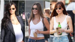 ยีนส์, เสื้อกล้ามขาว, แฟชั่นฤดูร้อน, คนดัง, แก้เบิร์นเอาท์